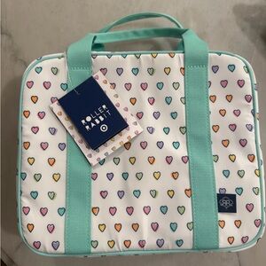 Roller Rabbit Pastel Heart Tote with Mint Straps